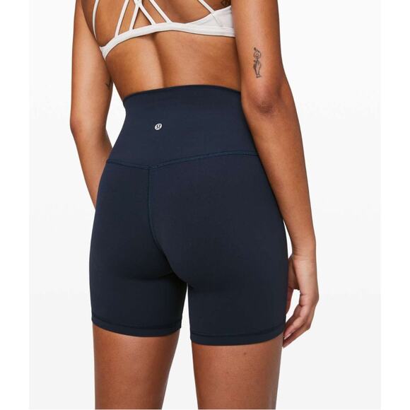 Lululemon Align True Navy Athletic Short 6" Size 4 - Picture 1 of 7